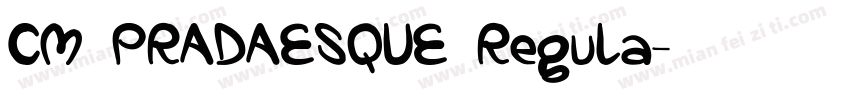 CM PRADAESQUE Regula字体转换